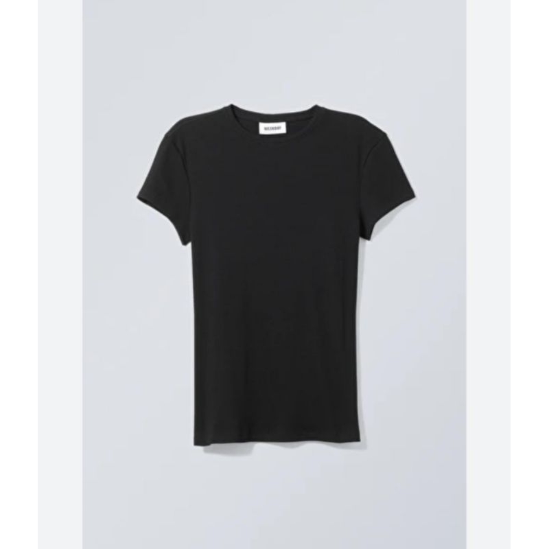 Weekday ribbed T shirt