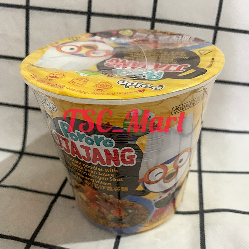 

Paldo Pororo jjajang cup Noodle 65gr / Paldo / Pororo / Jjajang / Ramen / Cup / Noodle / Instan / instant