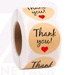 

Stiker Label THANK YOULingkaran 2.5 cm - Hampers Souvenir Terima Kasih Sticker Bulat ( 50 lembar )