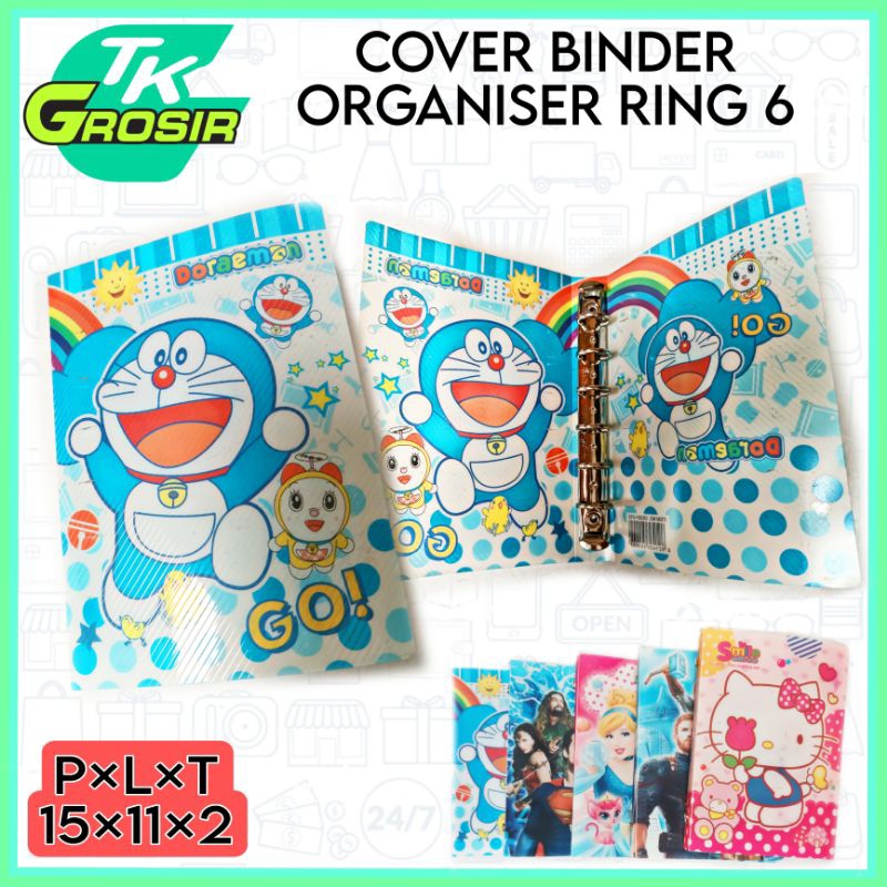 

Cover Binder Organizer Ring 6 karakter/Cover Binder A6 Ring 6/sampul binder organizer