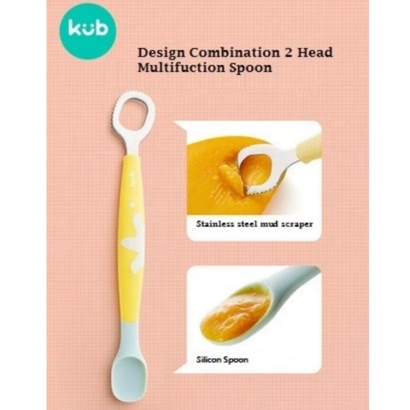 KUB Multifunctional &amp; Puree Spoon - Sendok &amp; Pengeruk Makanan