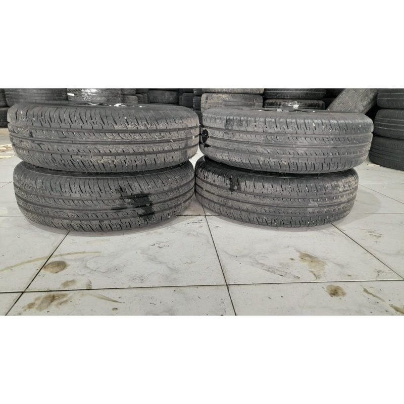 velg oem new calya ring 14 lebar 5 pcd 4x100 + ban gt 175 65 kondisi ban ( 90% ) bisa masuk ke mobil
