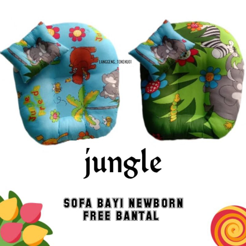 sofa baby newborn karakter GRATIS bantal peyang/mahkota