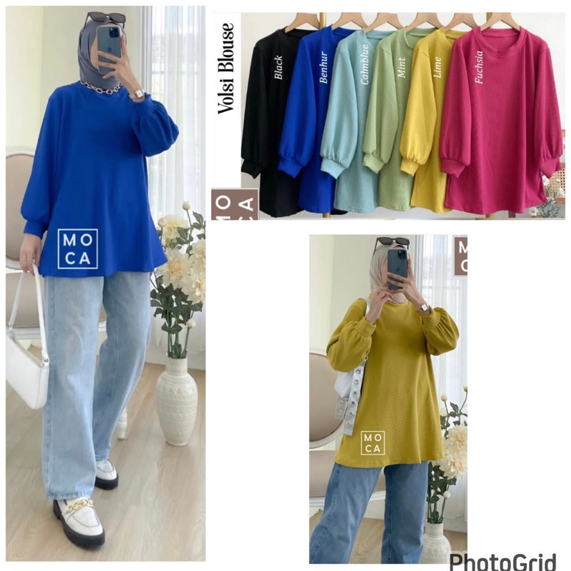 atasan hanover kaos knit merk clarke blouse wanita