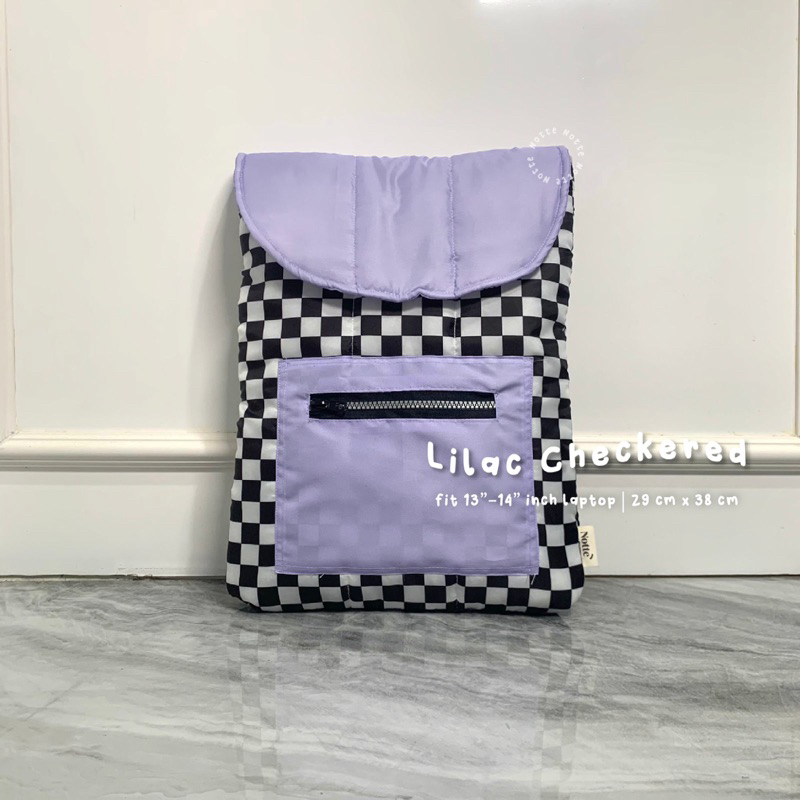 NOTTE - Puffy Laptop Sleeve Checkered Series | Tas Laptop 13-14 inch