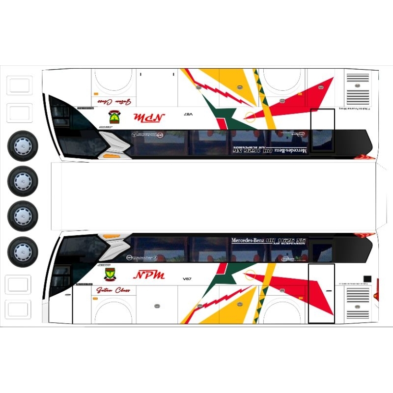 

lembaran pola papercrafbus