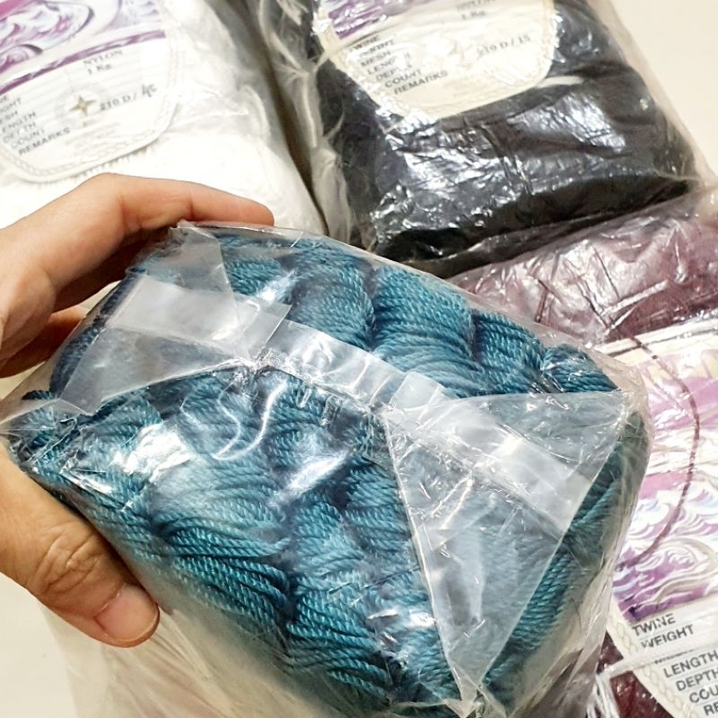 NYLON MARLIN No. 3 s/d 90 HIJAU PUTIH COKLAT HITAM HARGA PER IKAT KECIL/ SENAR NILON