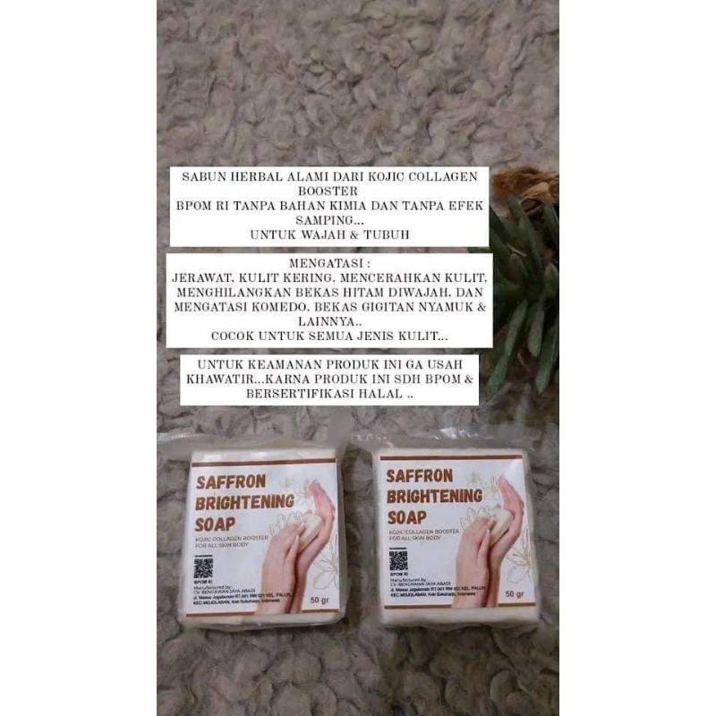 sabun saffron collagen