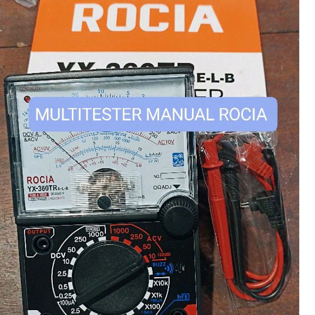 MULTITESTER MANUAL ROCIA MULTI TESTER AVOMETER MANUAL