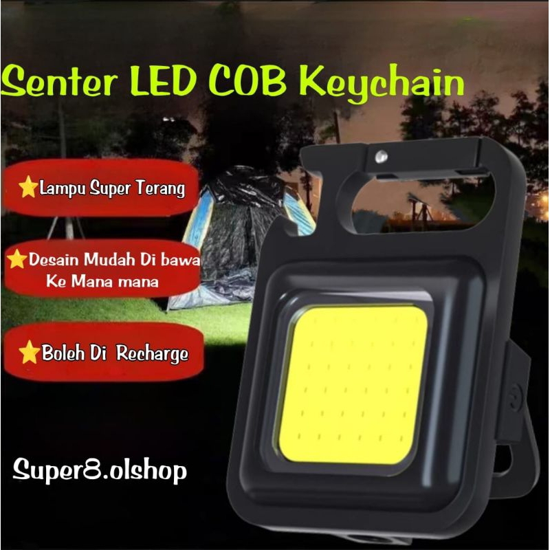 Lampu LED GANTUNGAN KUNCI MULTIFUNGSI/LAMPU CAMPING CAS USB⭐ Super8.olshop⭐