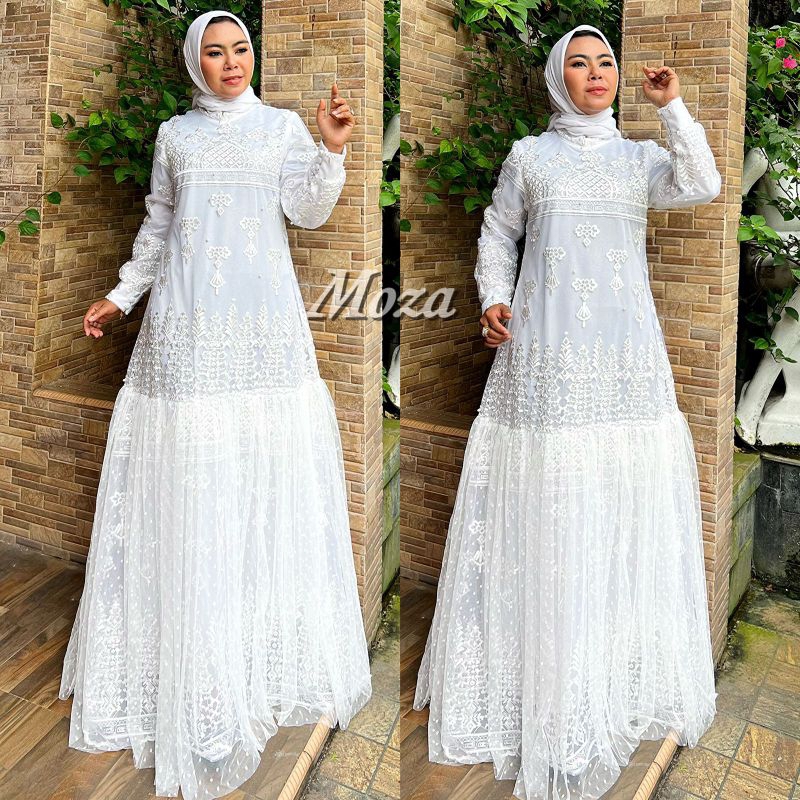 NEW PRODUK//MOZA DRESS//BAHAN TILLE BORDIR MUTIARA//SERAGAMAN KELUARGA//BAJU LEBARAN//BAJU PESTA LAMARAN//BAJU WISUDA//KEBAYA MODERN//By Mirajaya Kebaya//MDHBROTHER