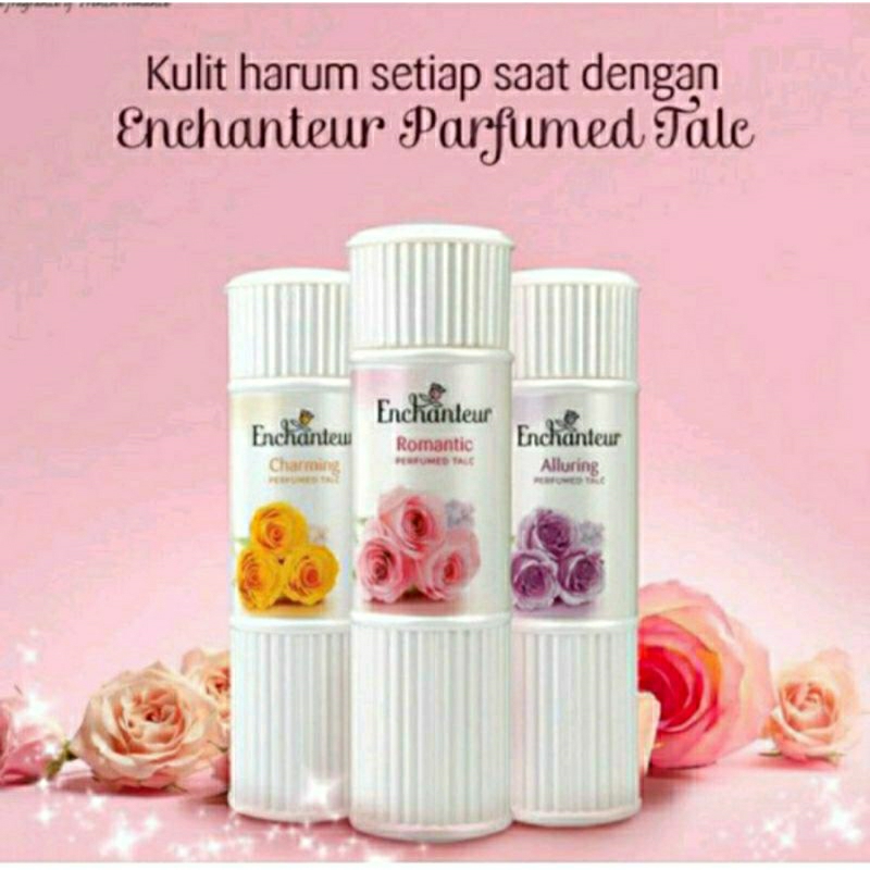 Enchanteur Parfumed Talc | Bedak Tabur Parfum dengan Keharuman Khas|