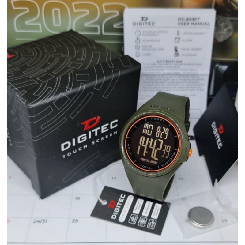 jam tangan digitec pria layar sentuh original