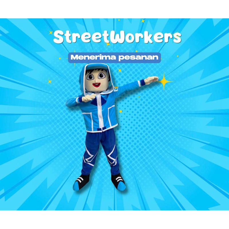 KOSTUM BADUT MASKOT KARAKTER BOBOIBOY HOODY