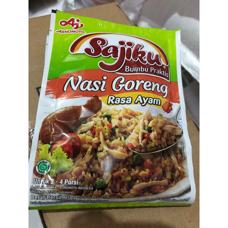 Sajiku NASI GORENG Bumbu Bubuk Siap Pakai 20 gr per sachet