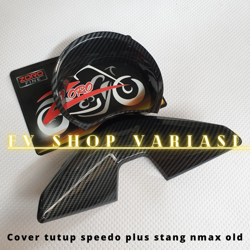 COVER TUTUP STANG PLUS SPEEDO METER NMAX OLD KARBON WTP CELUP CARBON IMPORT ZORO