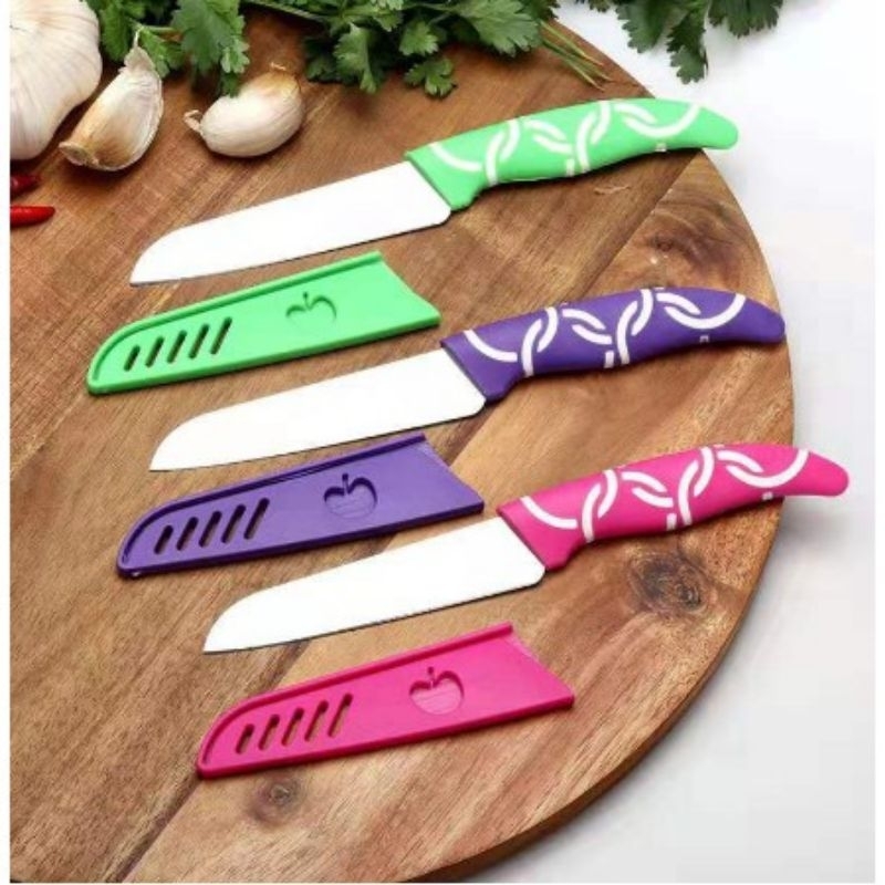 Pisau apel / pisau sarung motif apel