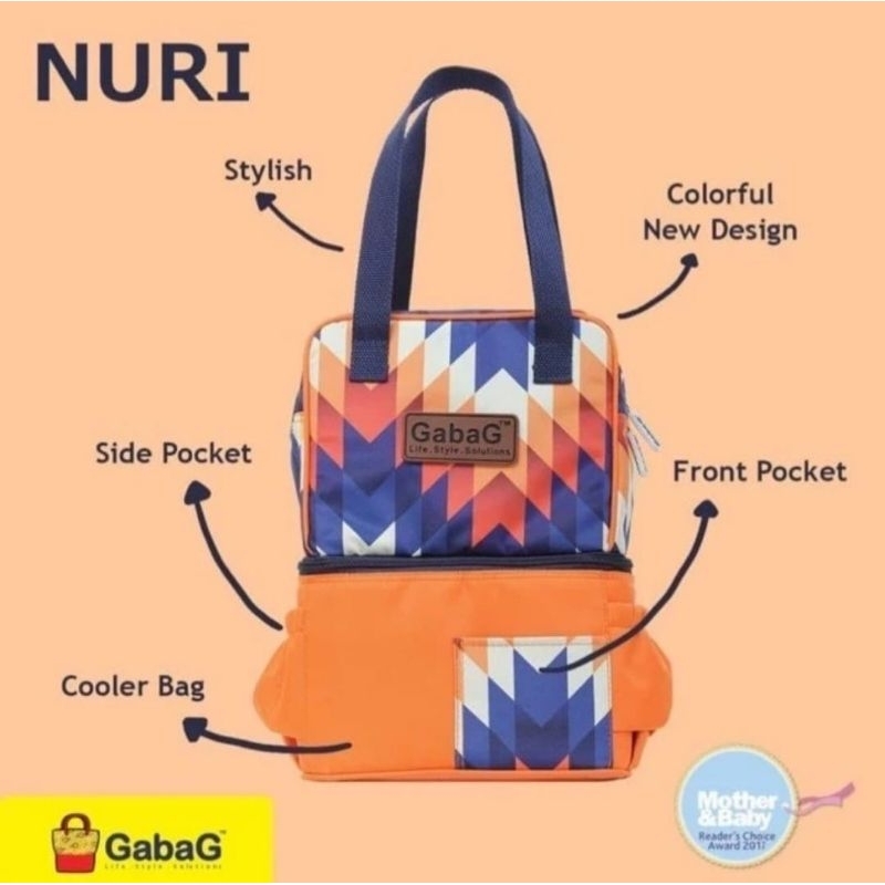 Gabag Cooler Bag PROMO / Nuri / Gendis / Pink Camo Free Ice Gel 500ml