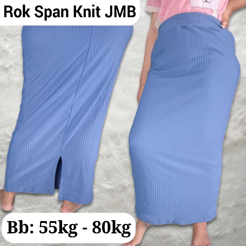 Rok Span Knit Maxiline Import Tebal Melar Tidak Nerawang Ukuran Jumbo Bb Maksimal 80kg | Span Knitted Big Size XL Xxl | Maxi Skirt Knits | Rok Span Rajut Panjang Knite Terbaru 2023 | Span Rajut Jumbo Premium / Grefata