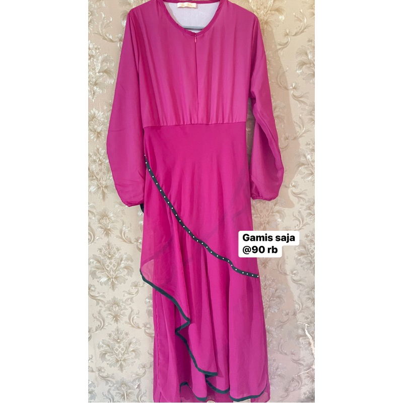 gamis syari pink fanta(prelove)