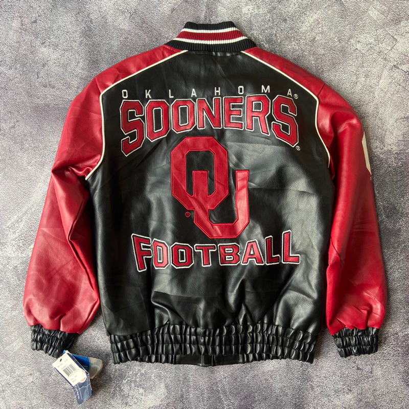 varsity leather nfl jacket varsity oklahoma sooners nfl varsity nfl