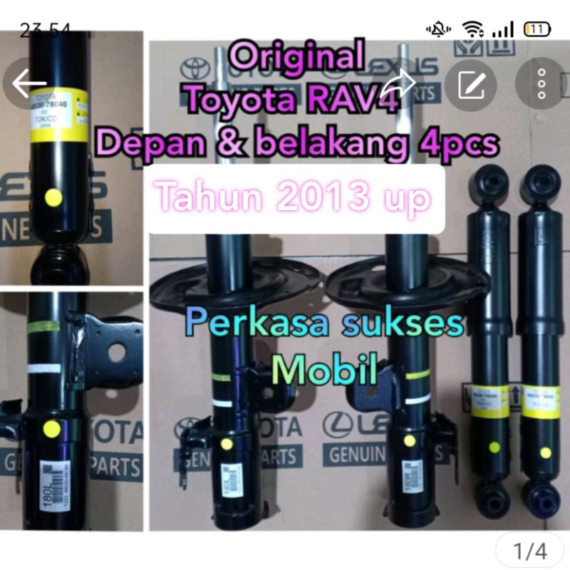 shockbreaker toyota rav4 rav 4 tahun 2006- 2012 depan & belakang original