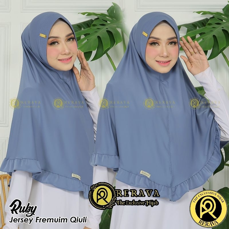 Hijab instan rubiah rample ory rerava jersey Zoya fremium