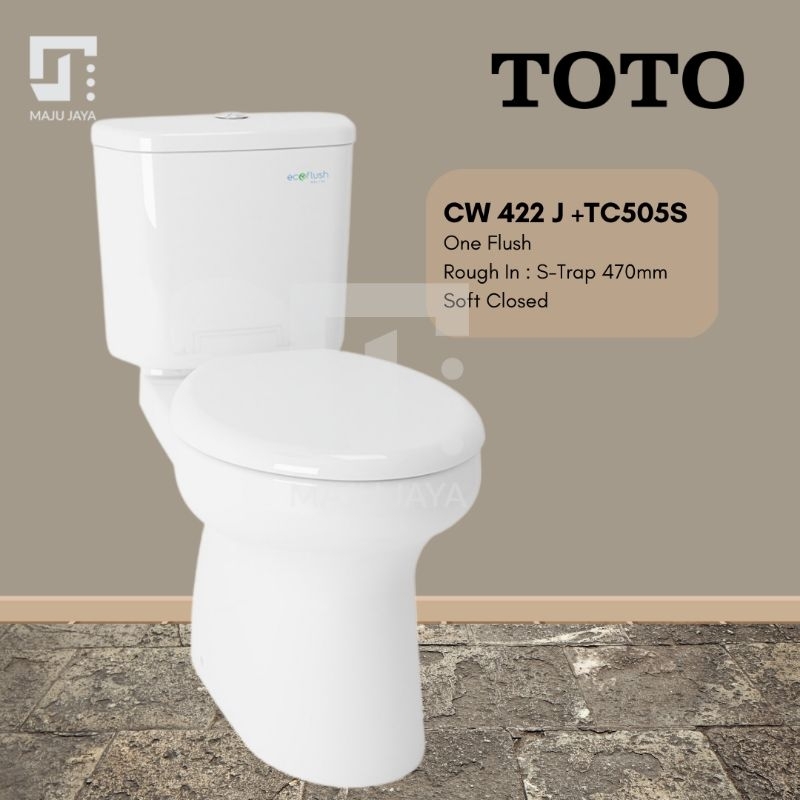 Closet - Kloset Duduk TOTO CW422 Soft Closed / Toilet Duduk TOTO Soft Closed
