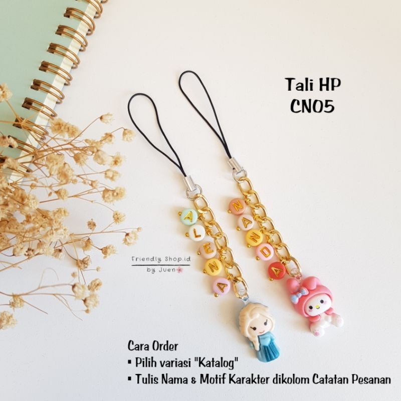 Tali HP Custom Nama CN05 / Gantungan HP / Phone Strap