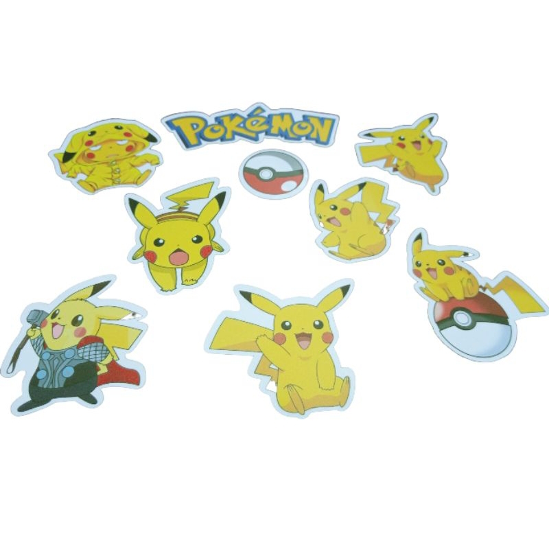 

Stiker glossy Pikachu