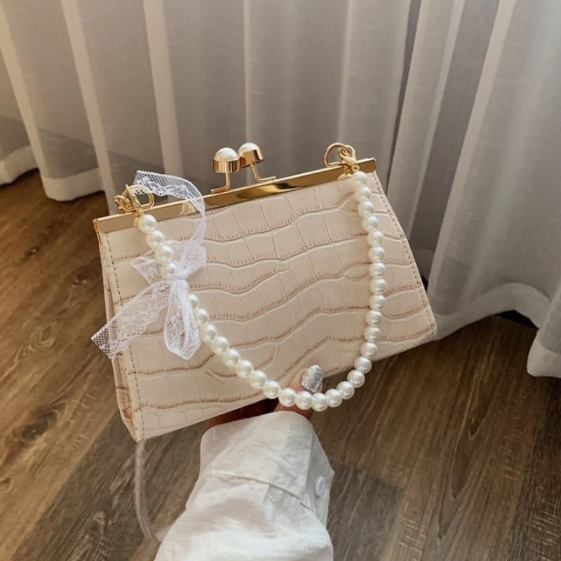 TAS TALI MUTIARA IMPORT HANDBAG SELEMPANG SHOULDER BAG KONDANGAN SLINGBAG