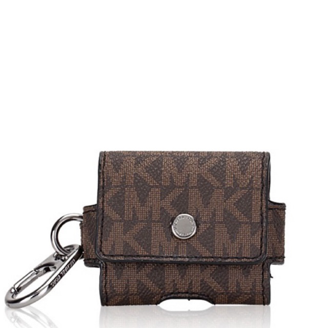 Tas airpods pro Michael Kors earbuds case for airpods sign brown