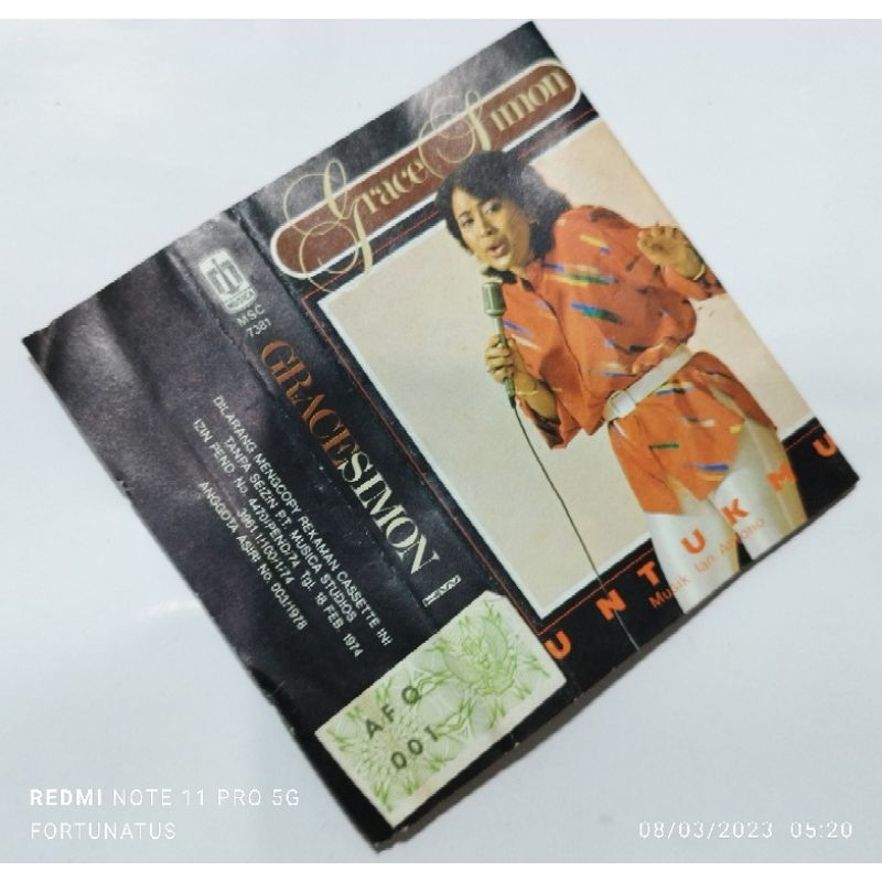 Kaset Grace Simon album Untukmu