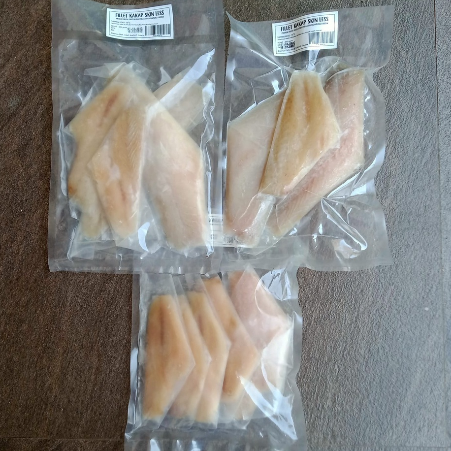 

FILLET IKAN KAKAP SKIN LESS FRESH FROZEN FISH (pack 500gr)