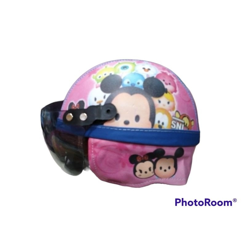 Helm sinchan anak estimasi usia 3-5 thn