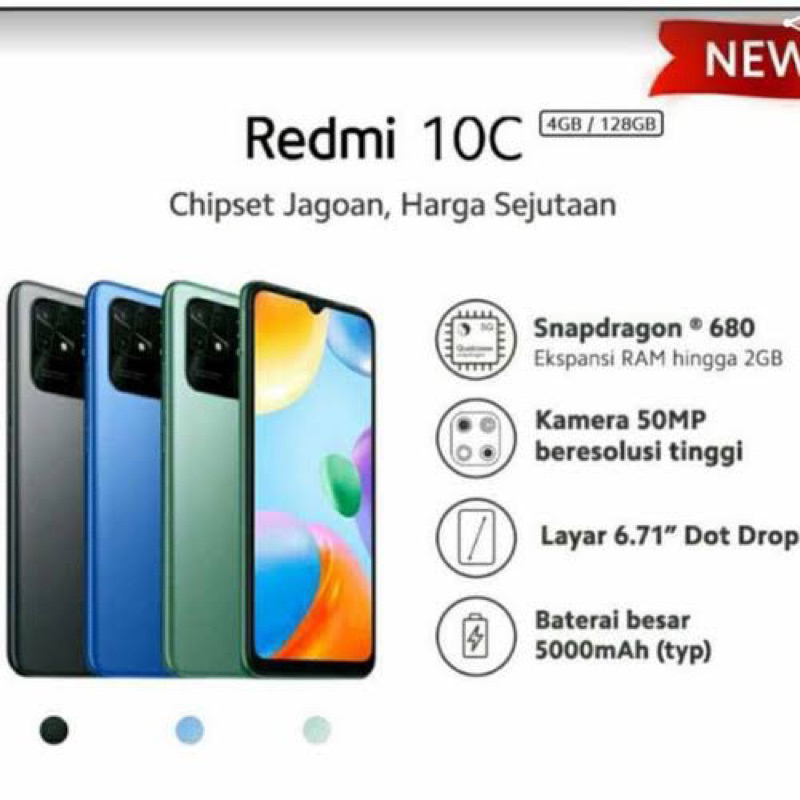 REDMI 10C Ram 4/128GB