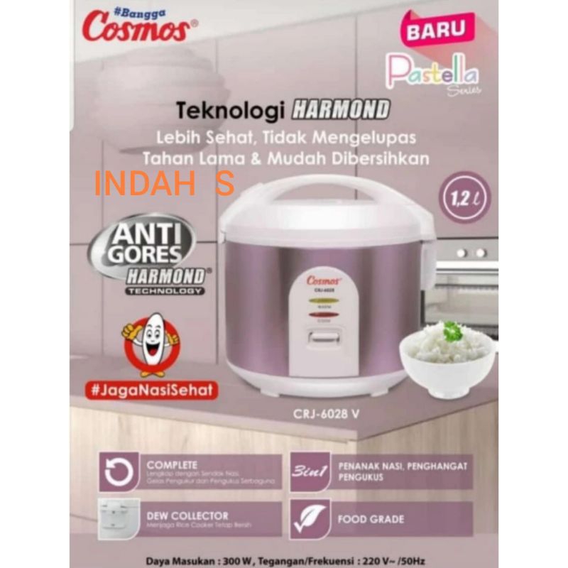 Magic Com COSMOS CRJ -6028 Anti Gores 1,2Liter 3IN1