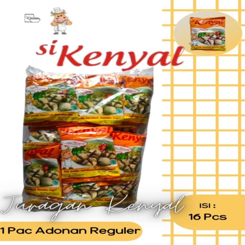 

Si Kenyal Tepung Bumbu Adonan bakso Komplit 125 gram 1 Pack isi 16