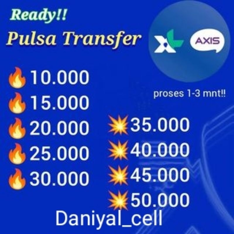 Pulsa transfer Axis murah