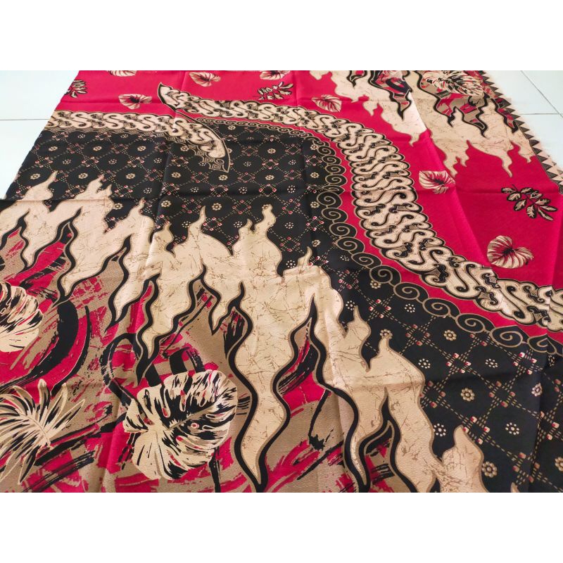 kain batik dobby Dolby print soft pastel khas Cirebon batik Fariza