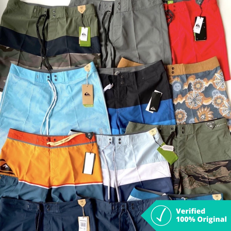 BOARDSHORT QS SIZE 36 ORIGINAL ( BOARDSHORT QUIKSILVER CELANA  SURFING QUIKSILVER dan BILLABONG ORIG