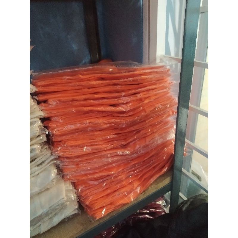 kaos polos tangan panjang orange