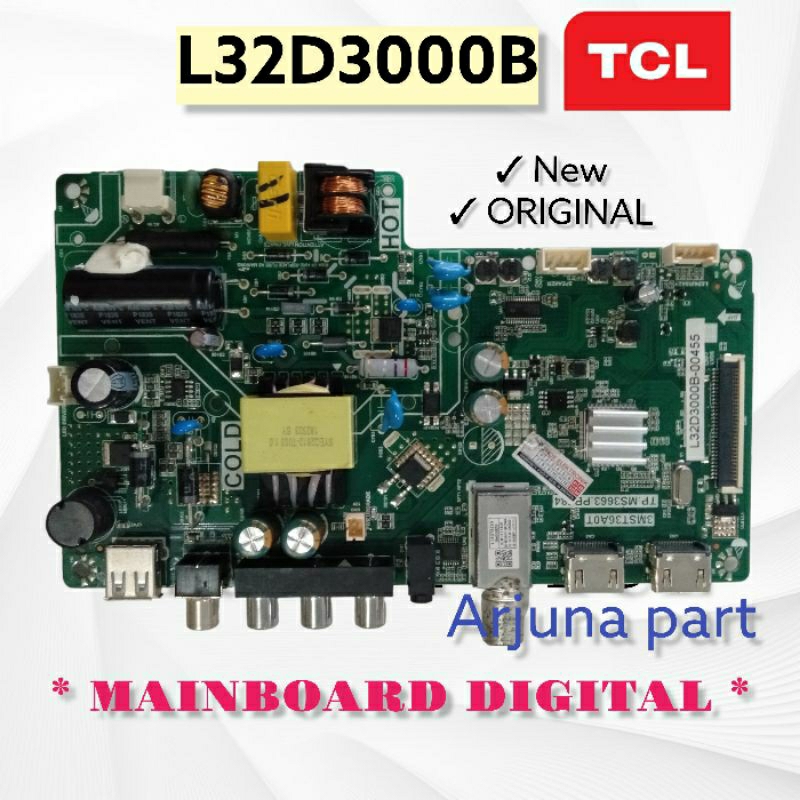 MAINBOARD TV TCL L32D3000B / MB TV TCL L32D3000B / MESIN TV TCL L32D3000B / MODUL TV TCL L32D3000B /