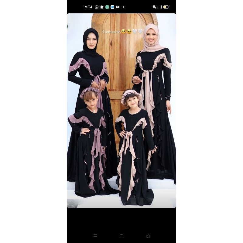 ESMA ABAYA DRESS ORI LNW FASHION (ORIGINAL )