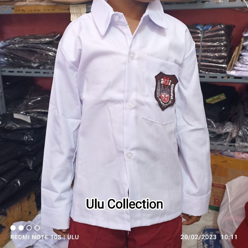 Seragam Sekolah SD Baju Putih Lengan Panjang