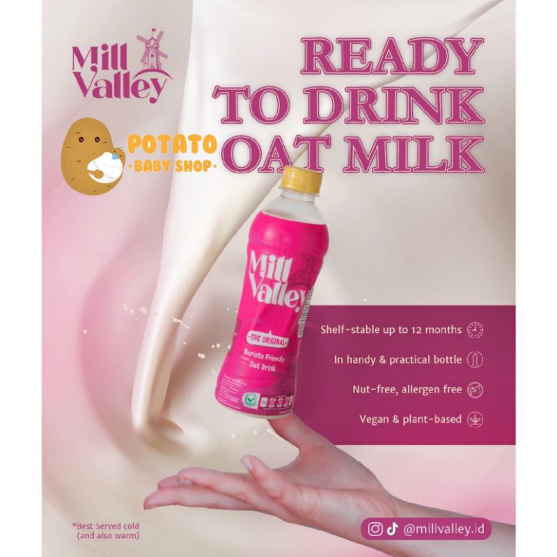 Mill Valley The Original Oat Drink Untuk Pembelian Kantong Asi Berdee