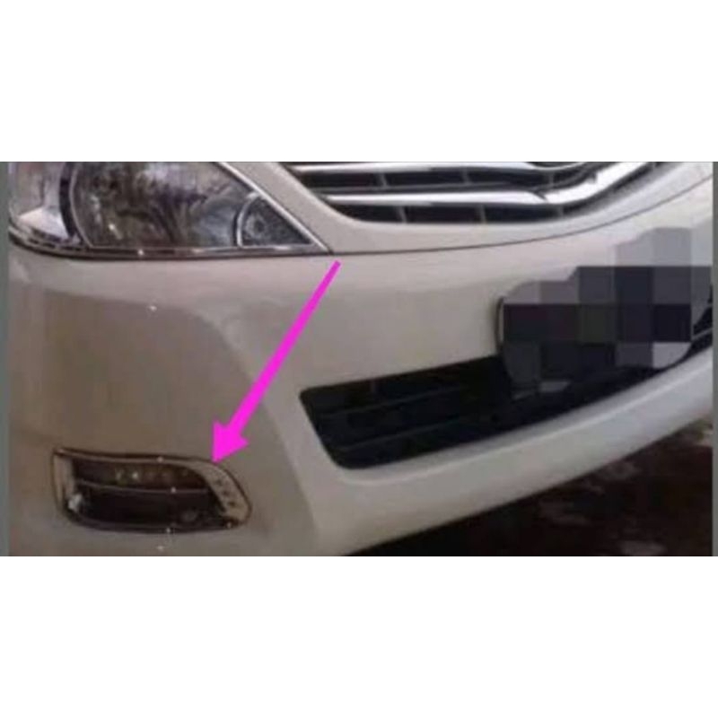 cover ring lampu sorot foglamp innova 2008 sampai 2011 chrome  harga sudah sepasang