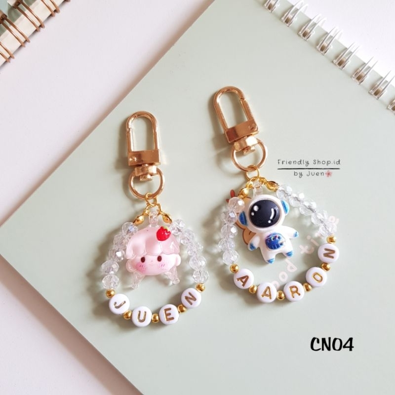 Gantungan Kunci Nama Clay CN04 / Gantungan Tas / Gantungan Aksesories / Keychain / Bag charm