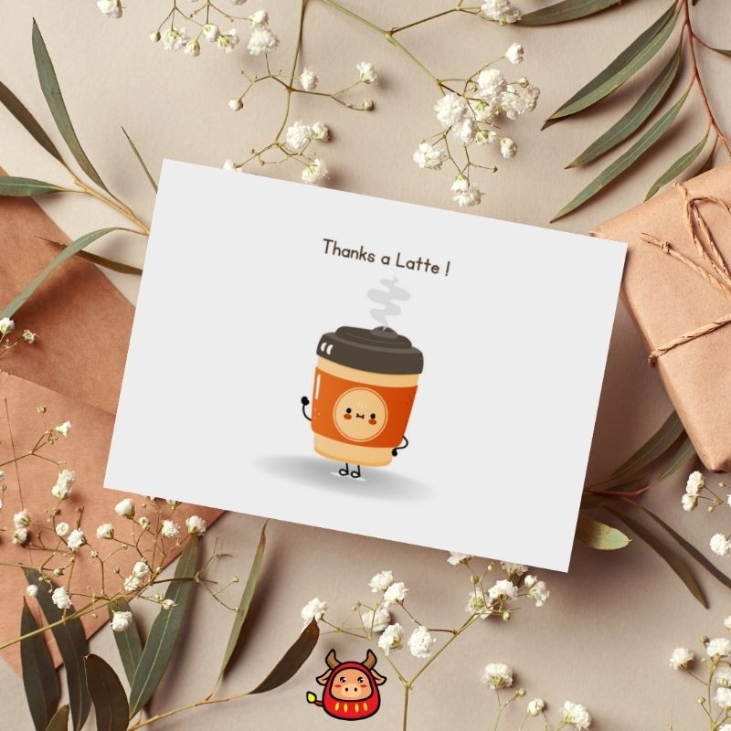 Kartu ucapan lucu korean design terbaru gift card greeting card free amplop