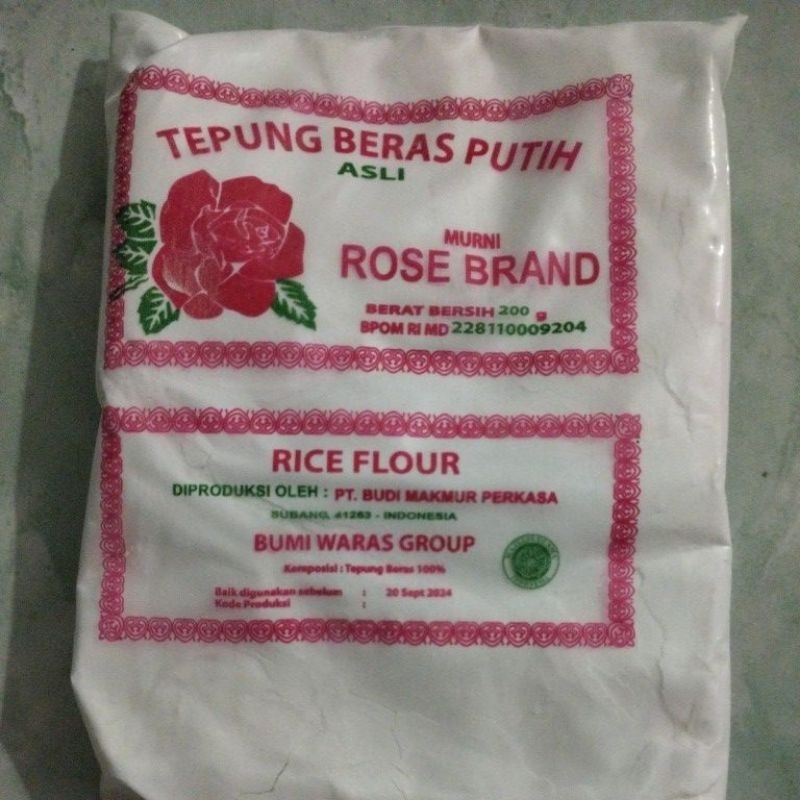 Tepung beras rice flour rose brand jajanan pasar 200 500 gram